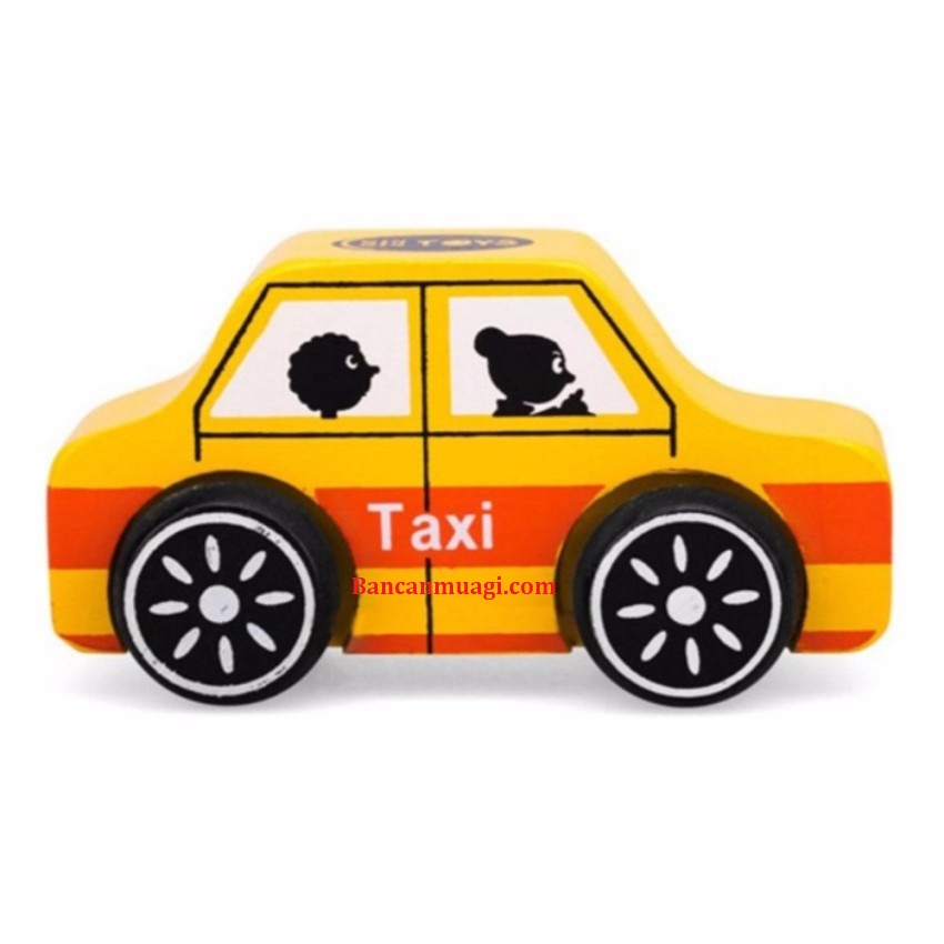 Đồ chơi Xe taxi bằng Gỗ